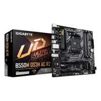 GIGABYTE B550M DS3H AC R2 Motherboard - AMD Ryzen 5000 CPUs. 5+3 Phase