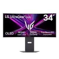 34" LG 34GX900A-B Gaming Monitor, OLED , 800R, 3440x1440, 0.03ms, 240Hz, FreeSync Premium Pro, 1.5M:1, HDMI / DP / USB