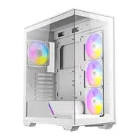 Antec C3 ARGB, White, Mid Tower Chassis w/ Tempered Glass, 4x 120mm ARGB Fans, USB 3.2 Gen2, ATX/mATX/mITX