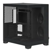 Fractal Pop 2 Vision Black Chassis, Black, Dual Chamber, Mid Tower, 4 x 120mm Fans, USB-A / USB-C / 3.5mm, EATX