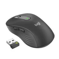 Logitech Signature M650 L for Business Mouse, right-handed, 5 buttons, wireless 2.4 GHz, Bluetooth, graphite