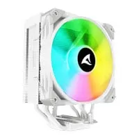 Sharkoon A50 RGB White CPU Air Cooler, 1x 120mm PWM RGB Fan, Single Tower, 5x Copper Heatpipes, 5V 4-Pin DG, Intel/AMD