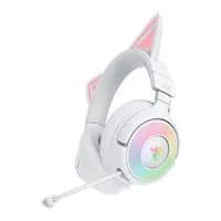 Razer Kraken Kitty V3 Pro Wireless Headset, White, 40mm Titanium Drivers, HyperClear Mic, 2.4GHz / BT 5.3 / USB-A