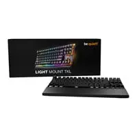 be quiet! Light Mount TKL Silent Linear Mechanical Keyboard, TKL, Black, RGB, be quiet! Silent V2 Switches, USB, UK