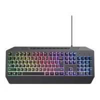 Trust GXT 836 Evocx Full-size Wired Illuminated Gaming Keyboard - Black