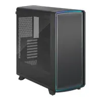 Fractal Design Summit Ambience Blackout TG Chassis, Black, Mid Tower, 3x 140mm Fans, USB-C, Back-Connect, EATX - mITX