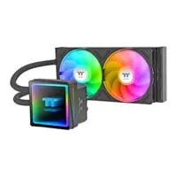 Thermaltake TH240 V3 ARGB AIO Hydro CPU Cooler, Black, 2 x 120mm ARGB Fans, Infinity Mirror Display, Intel / AMD