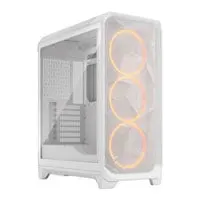 Fractal Design Meshify 3 RGB, White, Mid Tower w/ Light TG, 3x 140mm Fans, USB 3.2 Gen2, E-ATX / ATX / mATX/