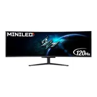 57" Acer Predator UM.NZ7EE.002 Monitor, MiniLED, 1000R, 7680x2160, 120Hz, 1ms, 1M:1, 1000cd/m², FreeSync, HDMI/DP/USB-C