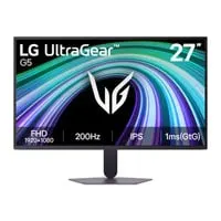 27" LG UltraGear G5 27G523B-B Gaming Monitor, IPS, 1920 x 1080, 200Hz, 1ms, HDR10, HDMI 2.0 / DP 1.4