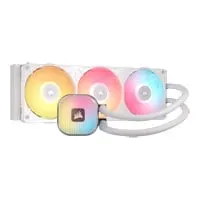 CORSAIR iCUE LINK TITAN II 360 RX RGB Cooler, White, 1x 360mm RX360 II Fan, Copper Base, Aluminium Radiator, AMD/Intel