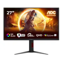 AOC Q27G4ZD 26.5" Quad HD QD-OLED 280Hz 0.03ms HDR400 G-Sync Height Adjustable Gaming Monitor