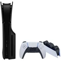 PlayStation 5 Slim Disc Edition + Covers Zwart + Oplaadstation