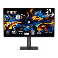 27” MSI PRO MAX 271UPX12G Monitor, QD-OLED, 3840 x 2160, 120Hz, FreeSync Premium Pro, 0.03ms, HDR400, HDMI 2.1 / DP 1.4