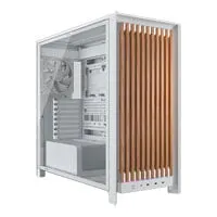 CORSAIR FRAME 5000D WOOD RS Chassis, Mid Tower, White/Oak, 2x 200mm + 1x 140mm Fans, USB-C, E-ATX - mITX