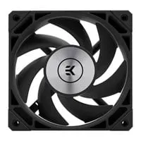 120mm EK-Quantum Phase 120 Radiator Fan, Black, High-Static Pressure, 2200RPM, Fluid Dynamic Bearing, 72.95CFM, PWM