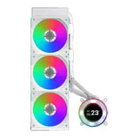 Lian Li 360mm Hydroshift II LCD-C 360CL AIO Liquid CPU Cooler, White, 3x ARGB UNI FAN CL, 2.1" LCD Display, Aluminium