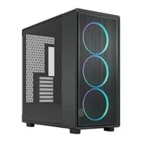 Fractal Design Epoch XL RGB TG Mid Tower Chassis, Black, 3x RGB Fans, USB 3.2, Back-Connect, mITX / mATX / ATX / E-ATX