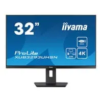 32" iiyama ProLite XUB3293UHSN-B5 KVM Monitor, IPS, 3840x2160, 4ms, 60Hz, 1300:1, 350cd/m², DP/HDMI/USB-C/USB Hub/RJ45