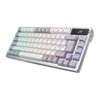 ASUS ROG Azoth White Wireless Mechanical Gaming Keyboard, Linear Snow Switches, RGB, USB 2.0/BT5.1/2.4GHz