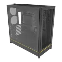 Montech HS01 Mid Tower Chassis, Black, Reversible Layout, 2x USB 3.0, 1x USB-C, ATX / mATX / mITX