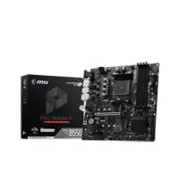 MSI PRO B550M-P Motherboard, AMD B550, AM4, DDR4, PCIe 4.0, 2x M.2, 1GbE, USB 3.0, XMP, mATX
