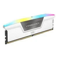 16GB (1x16GB) CORSAIR DDR5 Vengeance RGB, White, PC5-48000 (6000), Non-ECC Unbuffered, CAS 38, Dual Profile, 1.35V