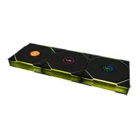 120mm Lian Li UNI FAN TL LCD Wireless, Black ARGB, 9-Blade, 1900RPM, FDB, L-Connect, 3 Pack with Hub, PWM