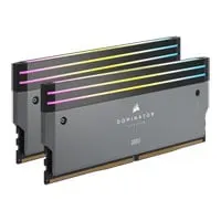 64GB (2x32GB) CORSAIR DDR5 DOMINATOR Titanium RGB Grey, PC5-48000 (6000), Non-ECC Unbuffered, CAS 30, AMD EXPO, 1.4V