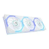 120mm ASUS ROG Eurux GR120 Fan, Triple Pack, White, 9 Blade, 2600RPM, 85CFM, FD Bearing, 4-pin PWM