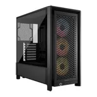 CORSAIR FRAME 4000D RS ARGB, Black, RGB Mid Tower, Tempered Glass, Reverse Connection, USB 3.2 Type-C, 3x RS ARGB Fans