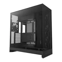 NZXT H9 Flow, Dual Chamber Mid Tower, Black, 3x 140mm F140Q Fans, Reverse Connection Ready, E-ATX, ATX