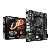 Gigabyte A520M H ARGB, AMD A520, AM4, DDR4, SATA3, M.2, Realtek GbE, USB 3.2 Gen1, mATX