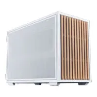 Lian Li B4-mATX Wood Chassis, Small Form Factor, White, 2x 120mm Fans, USB-C / USB-A, 3.5mm, mATX