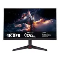 27" Acer Nitro VG270K V4 Gaming Monitor, IPS, 3840 x 2160, 160Hz / 320Hz, Dual Mode, 0.5ms, HDMI 2.1 / DP 1.4