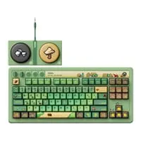 8BitDo Retro 87 Forest Wonder Wireless Mechanical Keyboard, TKL, Green, RGB, Core Green Switches, USB / BT / 2.4GHz, US