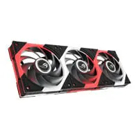 120mm ASUS ROG Eurux GR120 Fan, Triple Pack, Black, 9 Blade, 2600RPM, 85CFM, FD Bearing, 4-pin PWM