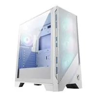 MSI MAG FORGE 320R Airflow Mid Tower Chassis, White, 4x 120mm ARGB Fans, mITX/mATX/ATX