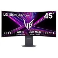 LG UltraGear 45GX950A 45" 5K2K OLED Dual Mode 5K2K 165Hz WFHD 330Hz 0.03ms UltraWide Curved Gaming Monitor
