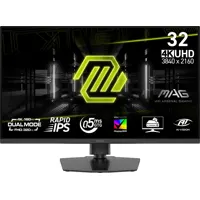 31.5" MSI MAG 322URDF E16 4K 160Hz / FHD 320Hz Dual Mode IPS Gaming Monitor, 3840x2160, 0.5ms, DP/HDMI