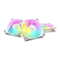 120mm TUF Gaming TR120 ARGB Triple Fan Pack, White, 7 Blade, Hydraulic Bearing, Upto 2000RPM, 77.4CFM, 29dBA, PWM