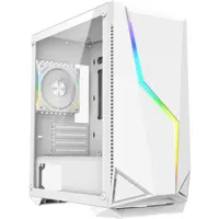 CiT Volt V2 White RGB Tempered Glass Micro ATX Gaming PC Case