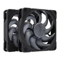 120mm Noctua NF-A12x25 G2 PWM Sx2 PP chromax.black Fans, Dual Pack, Black, 9 Blade, 1800RPM, 63.1CFM, SSO2 Bearing, PWM