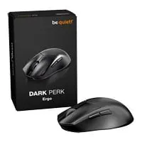 be quiet! Dark Perk Ergo, 55g Wireless Optical Mouse, PixArt PAW3950 Sensor, 32,000 DPI, 110 Hour Battery, 2.4GHz, Black