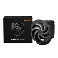 be quiet! Dark Rock 6 CPU Cooler, Black, Single Tower, 6 Heatpipes, 135mm PWM Fan, 2000 RPM, 79.48 CFM, Intel / AMD