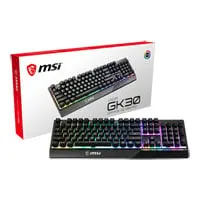 MSI VIGOR GK30 RGB Gaming Keyboard, Mech-Membrane Switches, Mystic Light Sync, 6-Key Rollover, 20-Key Anti Ghosting, USB
