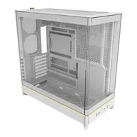 Montech HS02 Mid Tower Chassis, White, Reversible Layout, USB 3.0 / USB-C, ATX / mATX / mITX
