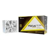 1000W Seasonic FOCUS GX, Fully Modular, ATX 3.1, PCIe 5.1, 80 PLUS Gold, EPS, Single Rail, 83A, 135mm Fan, PSU, White