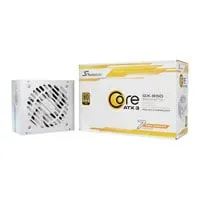 850W Seasonic CORE GX White ATX3.1, 80PLUS Gold, Single Rail, Fully Modular, 70A, 120mm HD Bearing Fan, ATX3.1 PSU