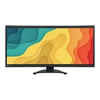 EIZO Flexscan 34.1" EV3450XC, 3440x1440, 21:9, 300cdm2, Docking Station/Webcam/Microphone, USB-C/DisplayPort/HDMI, Black